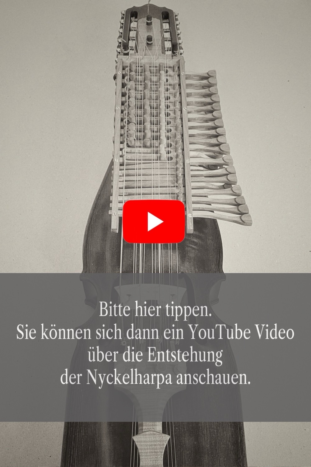 weiterleitung zu youtube um ein video über den bau einer nyckelharpa zu schauen